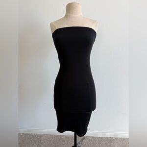 Tube rib mini dress